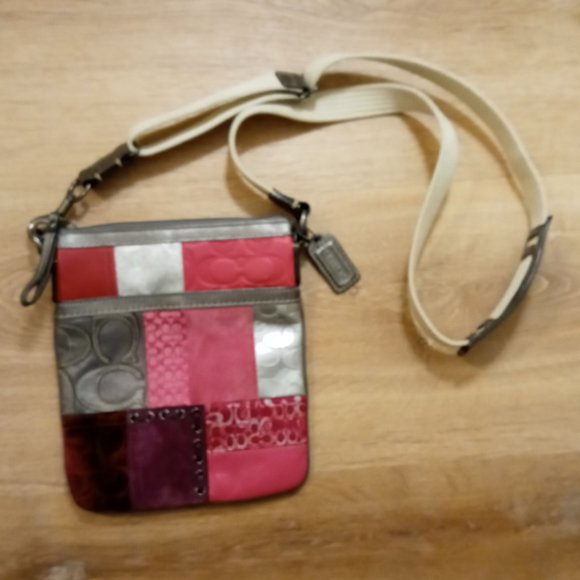 Coach Handbags - Coach Holiday Patchwork Crossbody Purse (pre-loved)